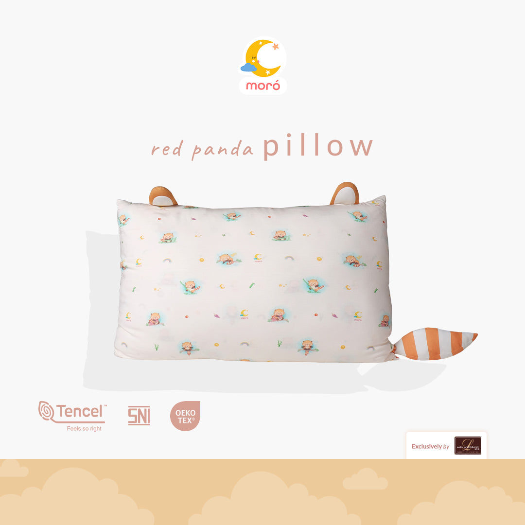 Moro Red Panda Pillow
