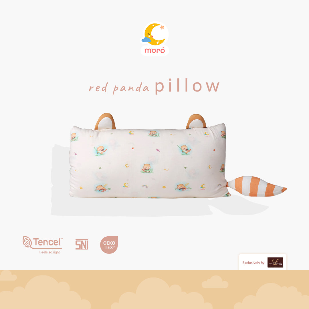 Moro Red Panda Pillow